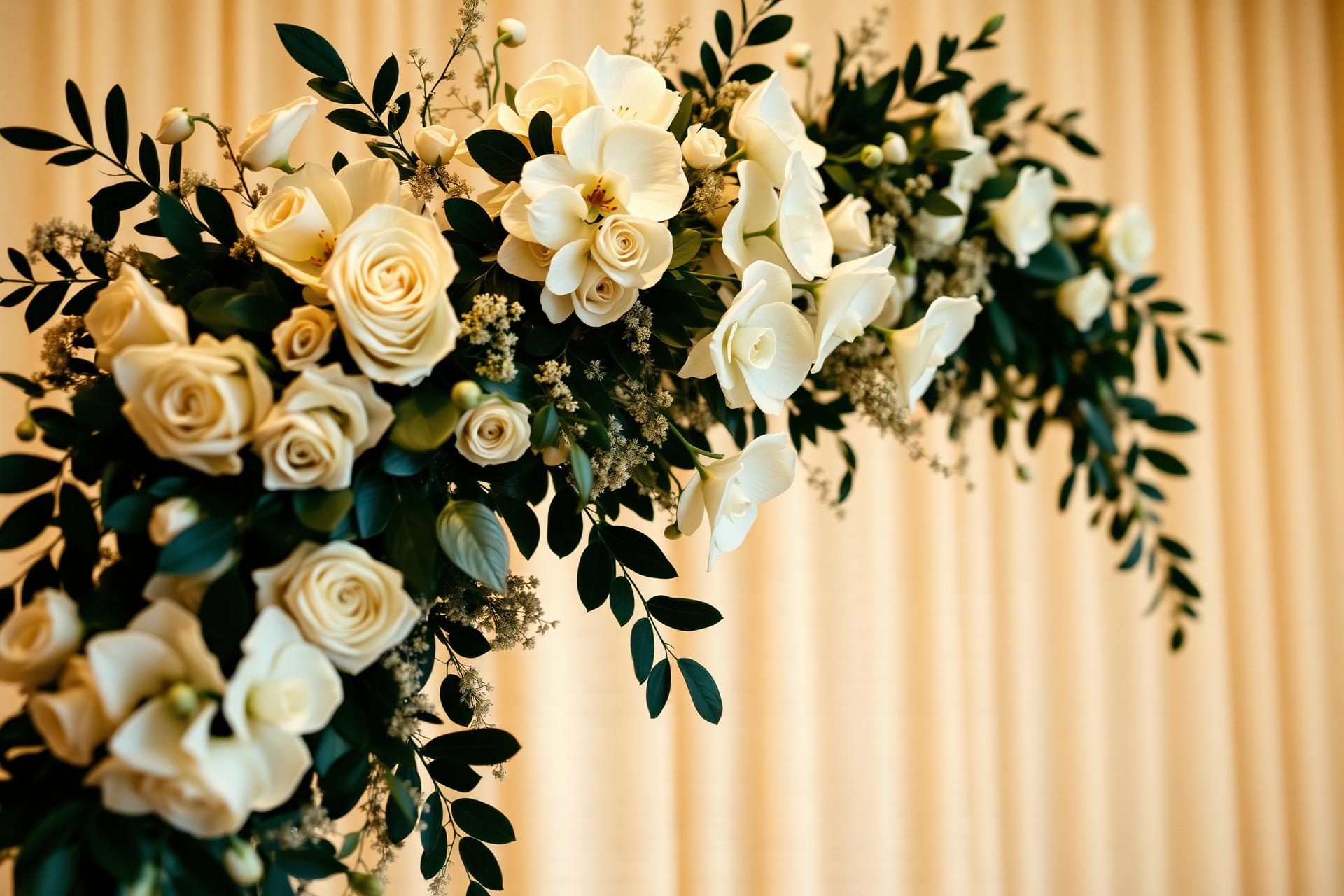 Wedding floral arch